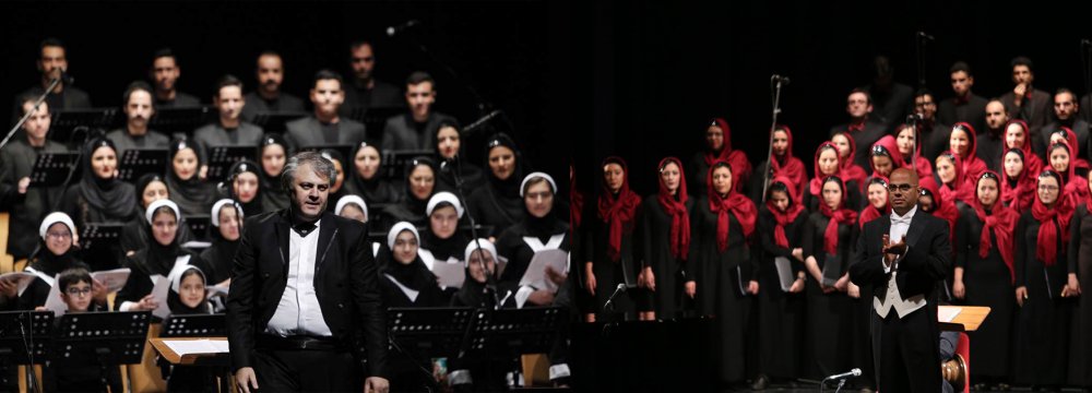 Two Choirs, 160 Vocalists in  Joint Concert for Fajr Music Event
