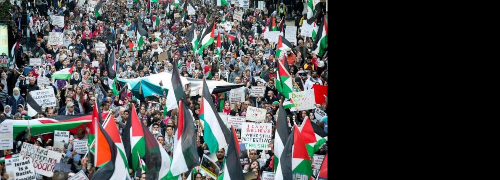 Pro-Palestinian Protesters Rally Across US 