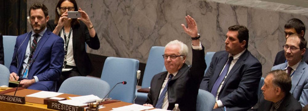 Rival Syria Resolutions Defeated at UNSC