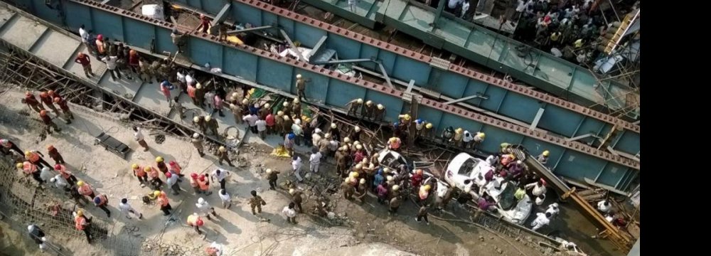 India Flyover Death Toll Rises to 23