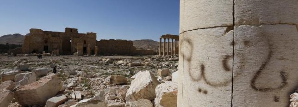 IS Planted Thousands of Mines in Palmyra