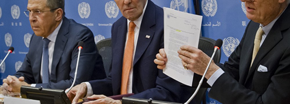 US, Russia Back UN Plan to Restart Syrian Peace Talks