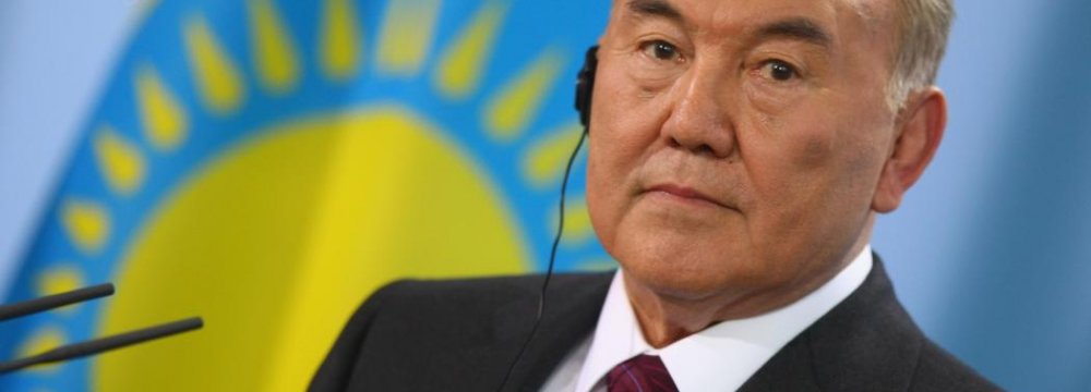 Kazakh President in Iran