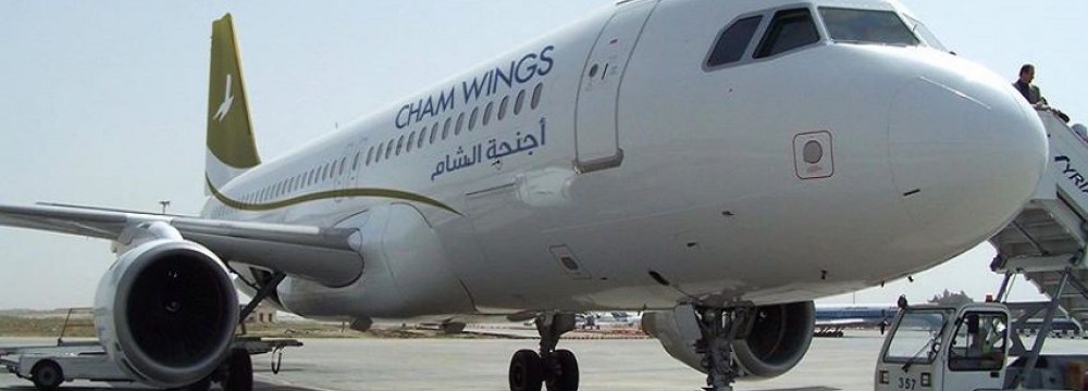 Syria Airline Launches Tehran Route