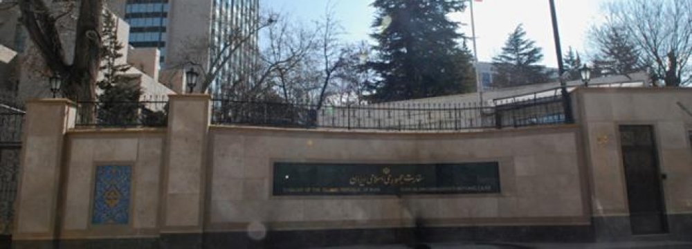 Shots Fired Near Iranian Embassy in Ankara