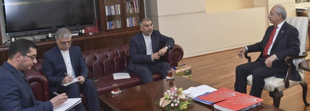 Envoy Meets Turkey’s CHP Chief
