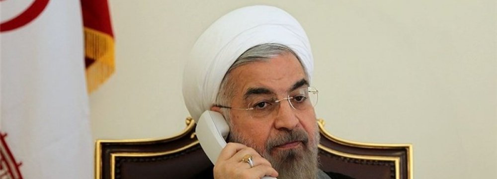 Rouhani, Qatar Ruler Talk on Phone