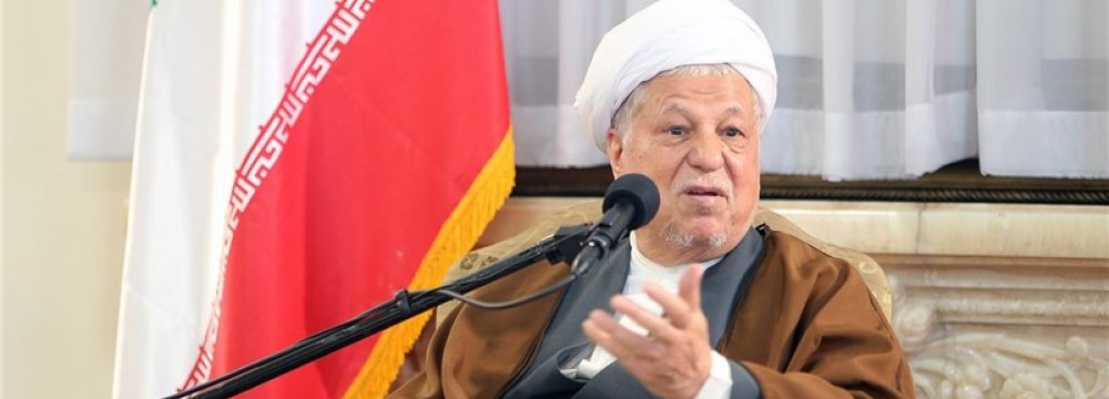 Rafsanjani Denounces Saudi Killing of Muslims  