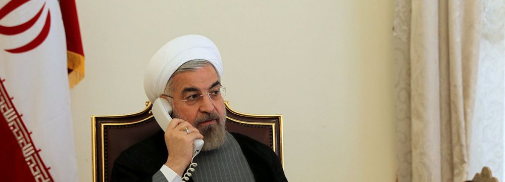 Rouhani, World Leaders Confer on Phone
