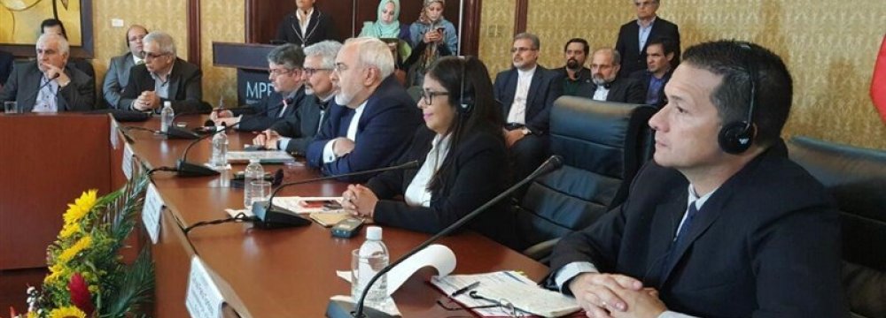 Zarif Supports Good Rapport With Venezuela  