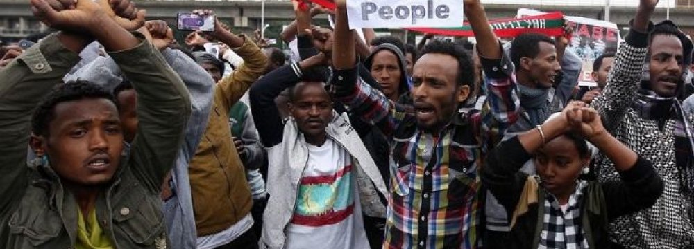Nearly 100 Killed in Ethiopia Protests