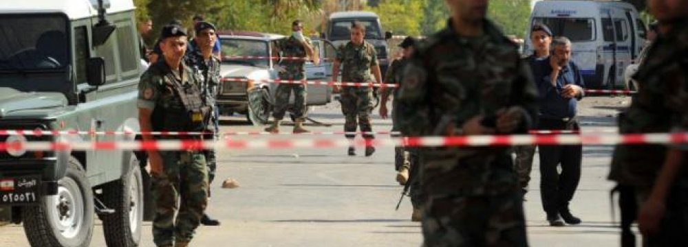 Suicide Bombers Kill  5 in Lebanon