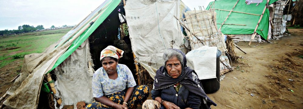 Fire Destroys 50 Shelters in Myanmar Camp