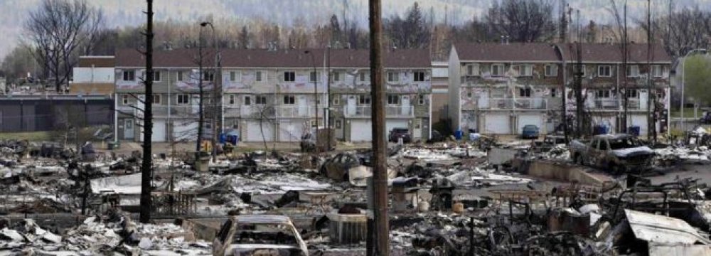 Canada Wildfire Crosses Into Saskatchewan