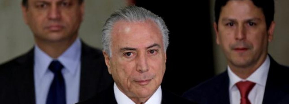 Brazilians Want Temer Until 2018