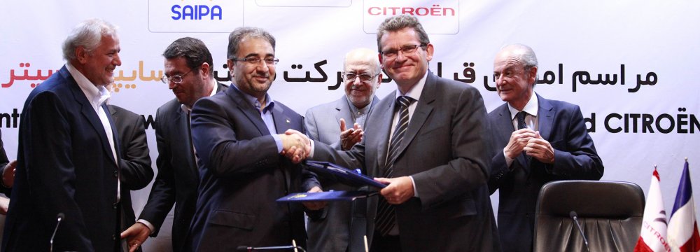 PSA-SAIPA Deal for  Citroen Production in Iran 