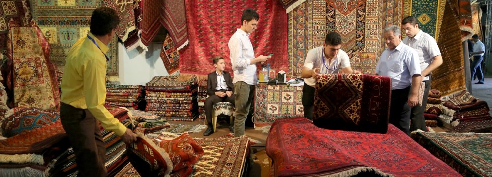 The 25th Persian Handmade Carpet Grand Exhibition opened on August 22 in Tehran and ends on Sunday. 