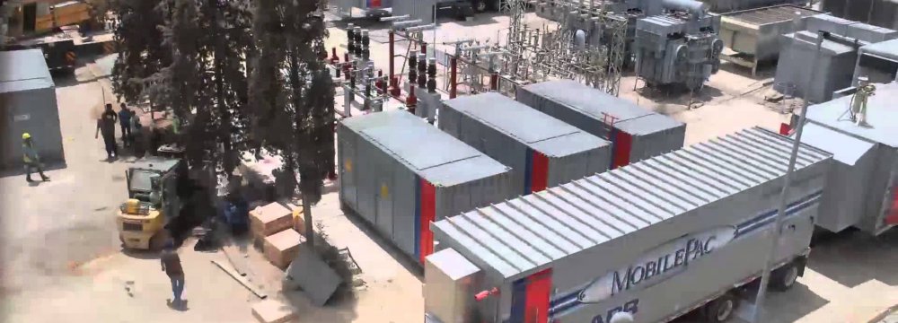 1st Mobile Power Plant Launched in Tehran