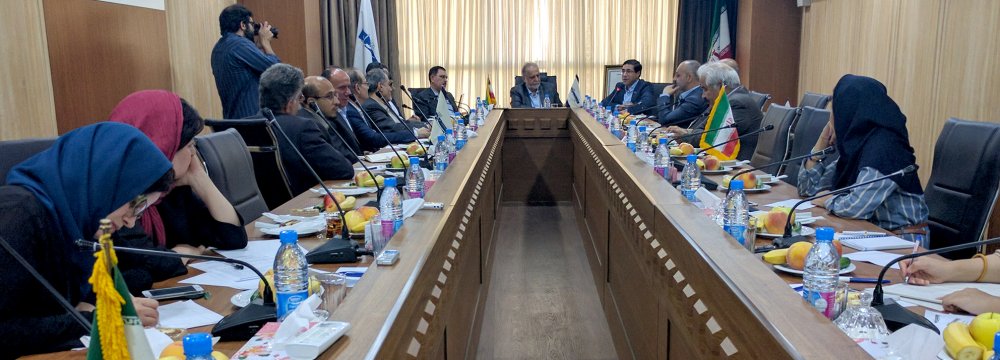 In the run-up to the annual steel event, top government officials and industry experts convened at Financial Tribune’s headquarters in Tehran on Sunday to discuss the Iranian steel sector and the ISMC conference agenda. (Photo: Amir Havasi)