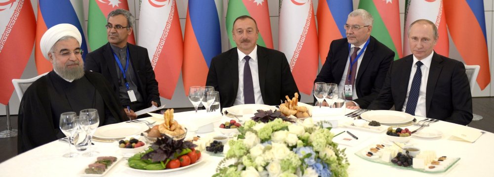 Azerbaijan Courting Iran, Russia on INSTC