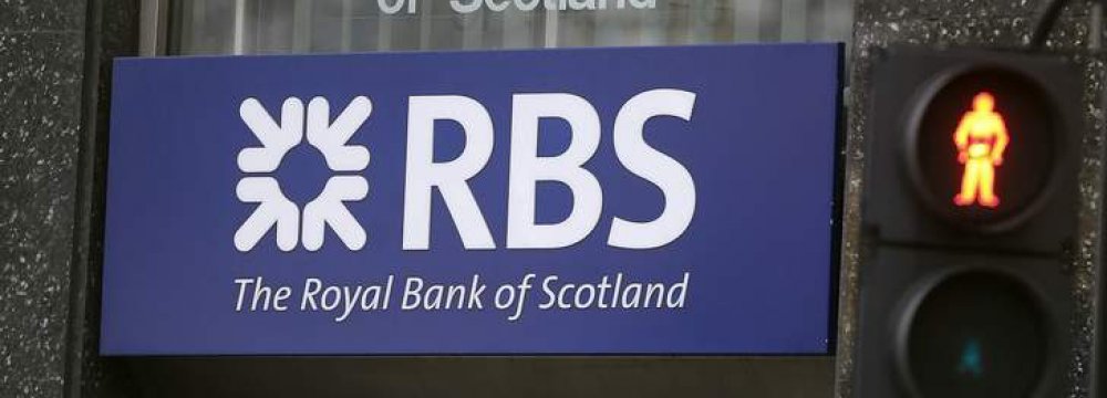 RBS to Impose Negative Rates  on Some Clients