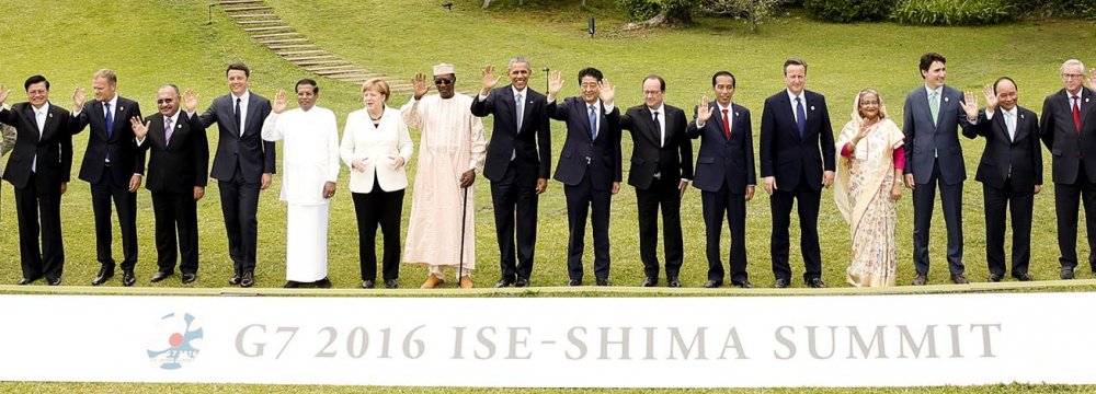 G7 Will Use “Policy Mix” to Achieve Balanced Growth 