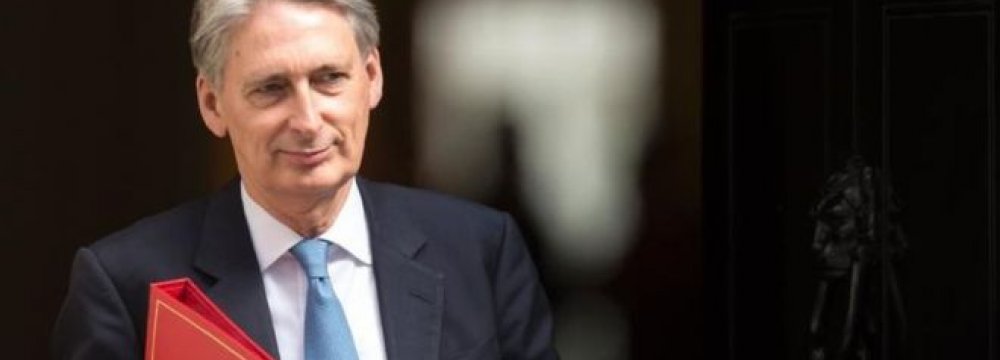 Hammond Says Brexit Rattled Financial Markets