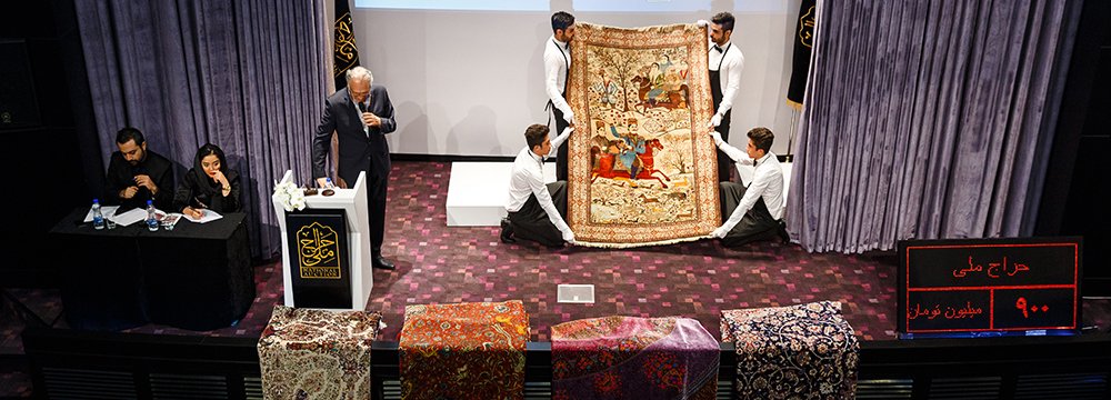 'Bahram Gur Hunting', dating back to 150 years ago, woven by Kashan artisans went under the hammer for $370,000.