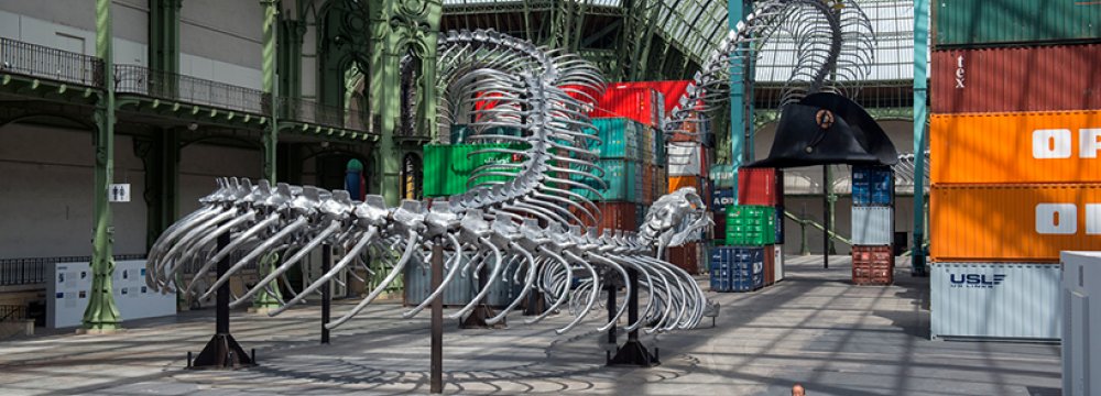 250 Meter Skeletal Serpent in Paris