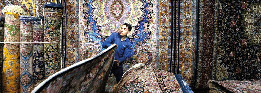 Hand-woven carpets worth $83 million were exported during the first four months of the current Iranian fiscal year.