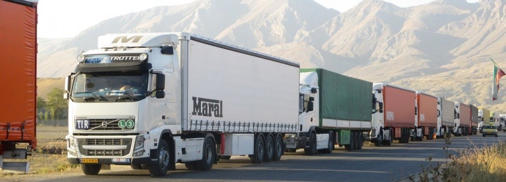 Every year about 75,000 Iranian trucks head to Turkmenistan and 8,000 trucks use the neighboring country’s roads to get to other destinations.
