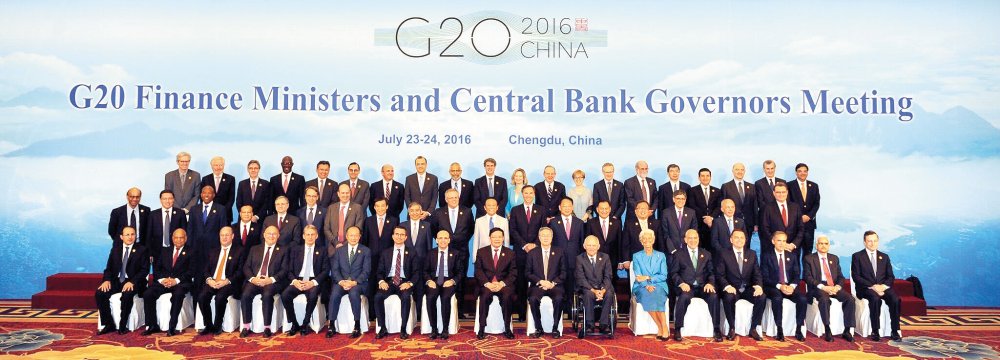G20 Pledges to Use All Policy Tools to Support Growth