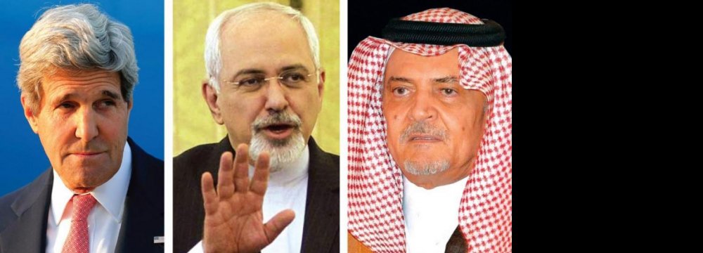 Zarif Meets US,  Saudi Counterparts