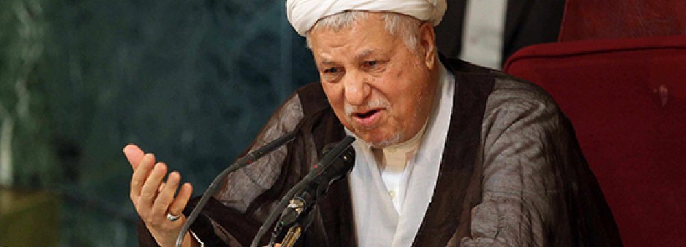 Rafsanjani May Seek Clerical Body Chairmanship 