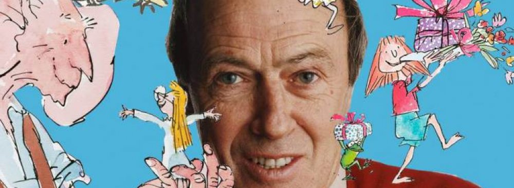 Roald Dahl and some of his fictive characters