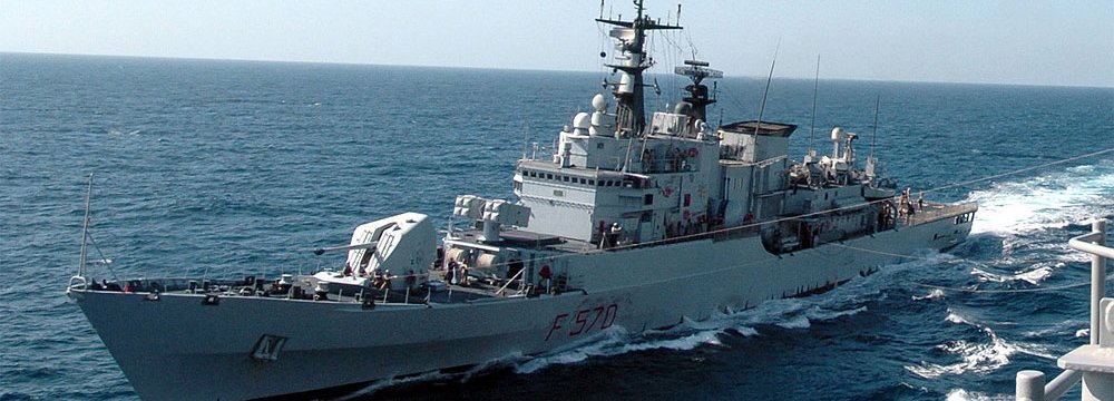 Italian Navy Ship Docks in Iran