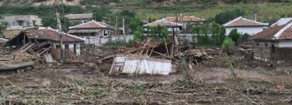 Destruction to crops will worsen North Korea's chronic food shortages.