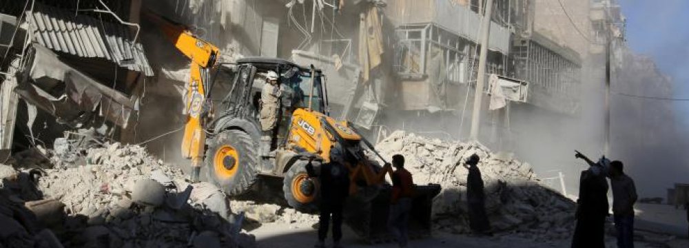 Syrian Troops Push Back Militants in Aleppo