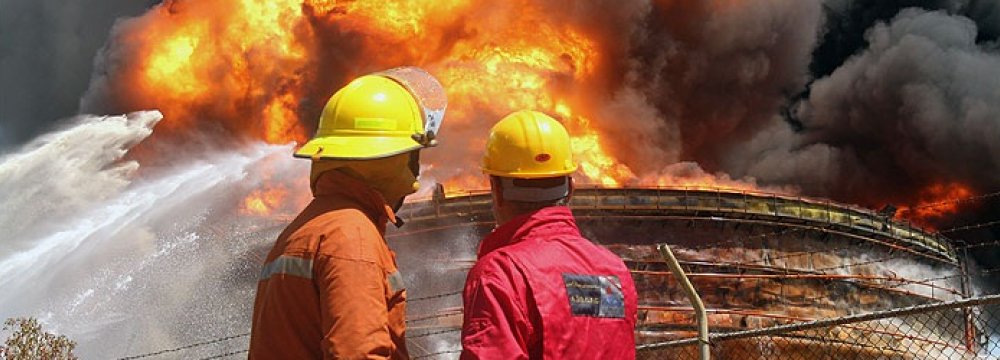 Fire Doused at Asalouyeh Petrochem Complex