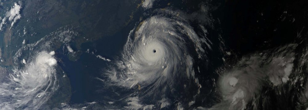 A composite image of Category 5 super typhoon Meranti (Photo: Eumetsat)