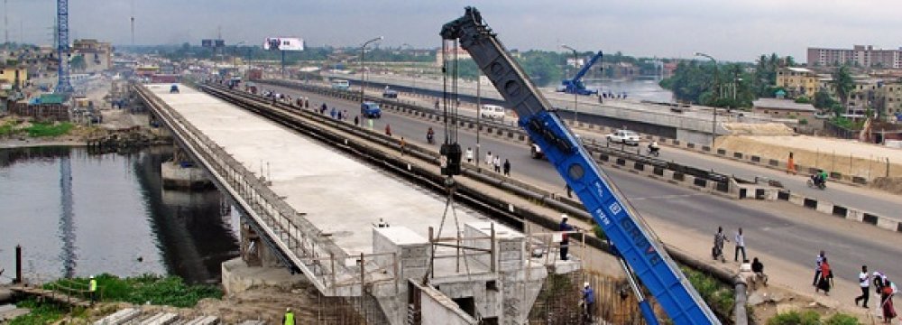 An infrastructure project in Lagos