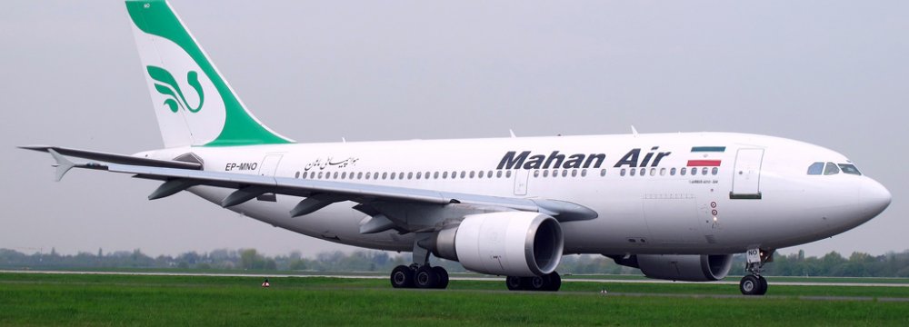 Mahan Air&#039;s New Planes Fly