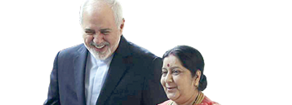 Zarif Visits India to Help Sustain Mutual Trade