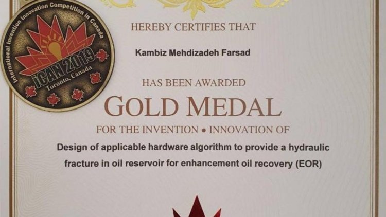 Iranian PhD Student Wins Gold at iCAN 2019 for Oil ...