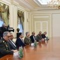 Defense Minister Meets Azeri President