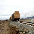 2nd Cargo Train Arrives in Astara from Russia