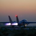 Air Force Fighters Practice Carpet-Bombing