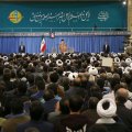 Ayatollah Seyyed Ali Khamenei addresses members of the Coordination Council of Islamic Publicity in Tehran on Dec. 27. 