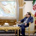 Iraq's Vice President Nouri al-Maliki (L) meets Secretary of Iran's Supreme National Security Council Ali Shamkhani in Tehran on Jan. 3. 