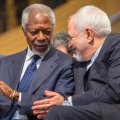 Ex-UN Chief, Zarif Discuss Mideast Crisis 